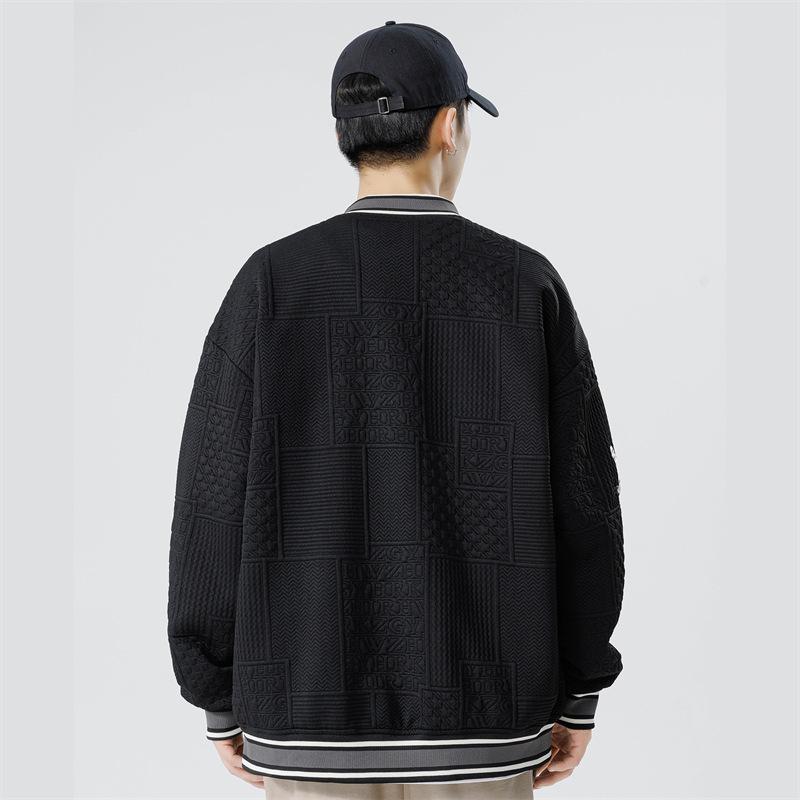 Baseball Uniform Jacket Spring and Autumn New American Trendy Brand Letter Embroidery Loose Casual Versatile Jacket Trendy Brand