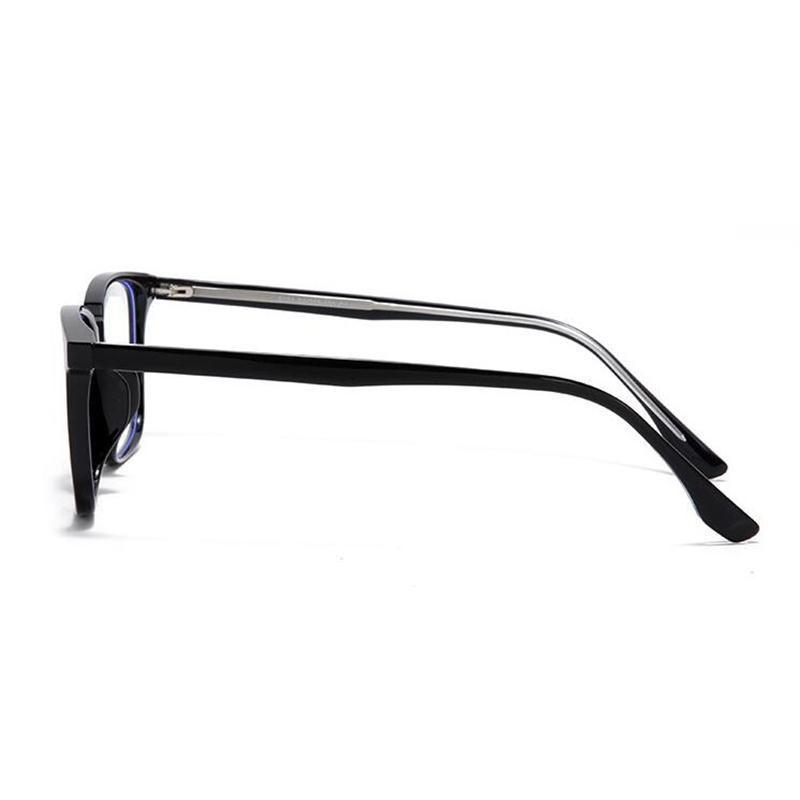 Transparent Gray Frame Blue Light Blocking Computer Eyeglasses Women Men TR90 Square Prescription Spectacles 0 -0.5 -0.75 To -6