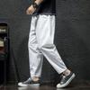 Man's Loose Large Size Pants Spring and Summer Breathable Multi-color Cotton Nine-minute Pants