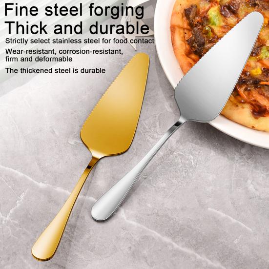Cake Spatula Smooth Surface Stainless Steel Cake Cutter Easy To Clean Sharp Cake Cutting Tool for Home