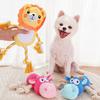 Plush Dog Toy for Aggressive Chewers Interactive Squeaky Chew Toy Soft Stuffed Animal with Cotton Rope Legs for Teething Puppies