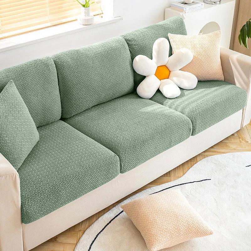 Nouvelles housses de siège de canapé Jacquard housse de canapé extensible pour salon housse de coussin de canapé housse de protection amovible lavable