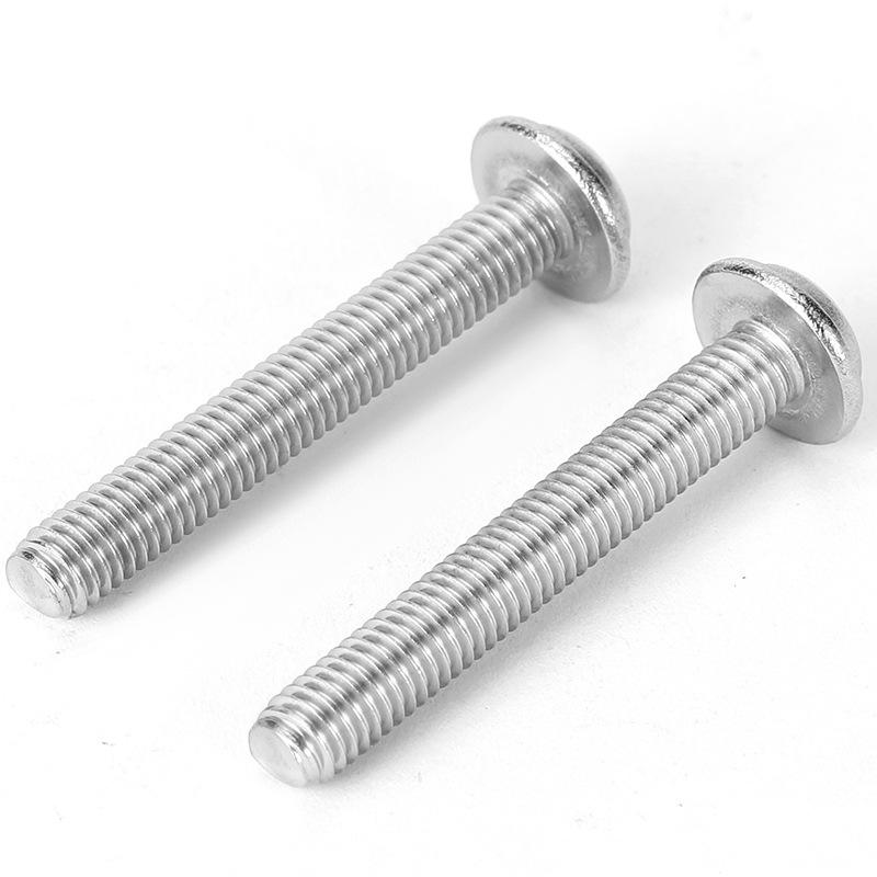 304 Stainless Steel Round Head Cabinet Door Handle Screw with Gasket, Self-Tapping M3/M4