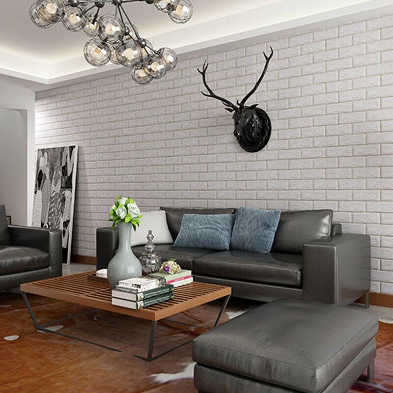 10/20Pcs 3D Brick Wall Sticker Self-adhesive Waterproof Foam Panel Wallpaper Bathroom Kitchen