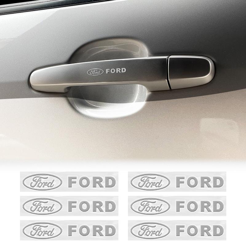 3D Metal Emblem Sticker Car Interior Decoration Decals Accessories For Ford Focus 3 4 MK3 Kuga Escape Mustang Fiesta Ranger Esco CVX1