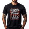 52nd Birthday Legends Born In November 1970 52 Yrs Old Graphic Tee Shirt Mens TShirts Chinese Style
