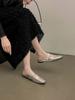 Fashion Outer Wear Lazy Gentle Single Shoes Women 2025 Retro Small Square Head Flat Bottom Bag Head Sandals European and American Style Half Slippers