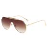 Nouveaux Lunettes de Soleil Surdimensionnées Monture en Alliage Lunettes de Soleil Homme Marque Designer Lunettes Masque Femme Style Lentille Ovale