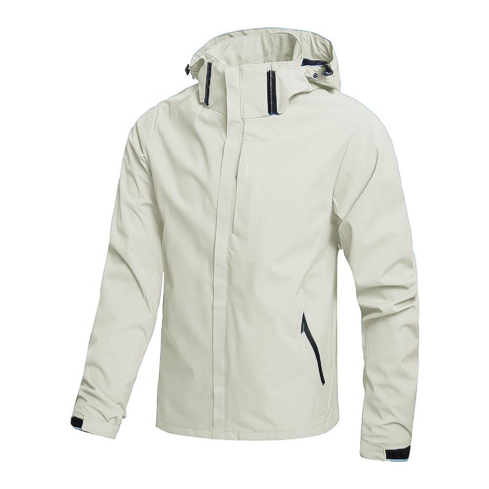 Men's Waterproof Rain Jacket Lightweight Outer Hooded Outdoor Raincoat Hiking Windproof Jacket Climbing Outdoor Jackets