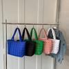 Large Capacity Winter Shoulder Bag Female Solid Color Handbags Cott Casual Shopper Tote For Women Fashi Top Handle Bag Bolsa