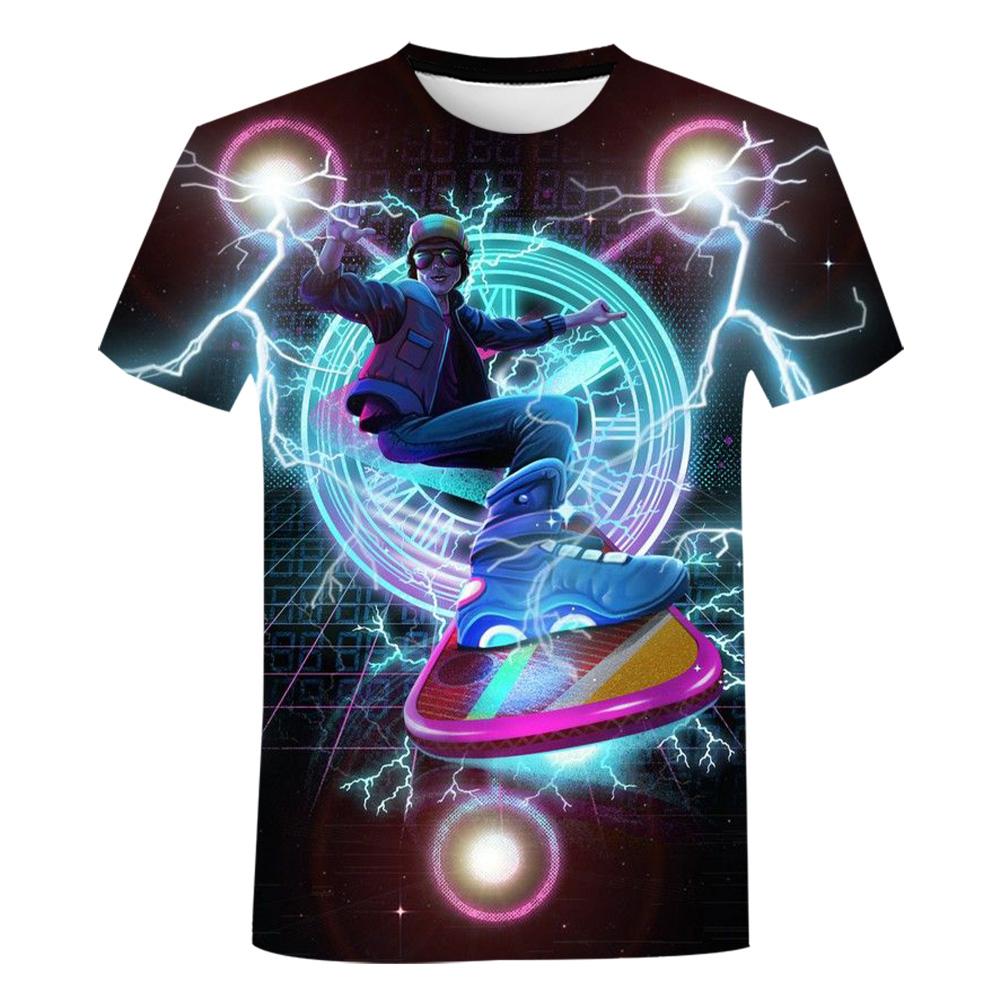 Back To The Future 3D Print T-shirts Kids Boys Hip Hop Tee Tops New Men Women Fashion Casual T Shirt Summer Men's T-shirt