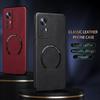 Pour Xiaomi 12 12X 12s 12 Pro 12s Pro 12s U Étui de téléphone à bords souples anti-chute en cuir PU à motif vachette à trous fins avec anneau magnétique extérieur