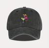 MLFO Flamingo Print Retro Washed Baseball Cap Adjustable Lightweight Hat Suitable for Shopping Vacation