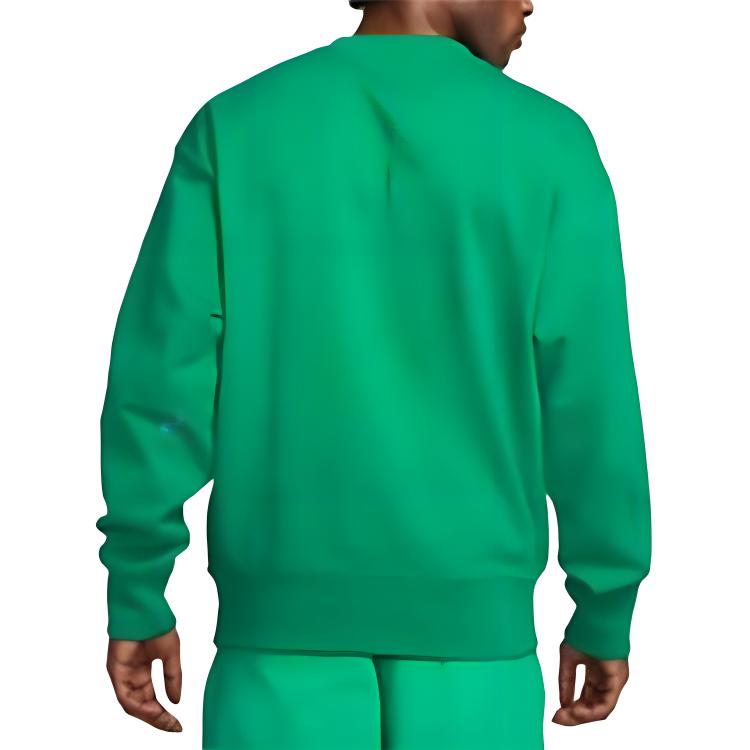 Nike Logo Letter Print Loose Fit Crew Neck Long Sleeve Sweatshirt Men Sweatshirt Green DO8892-365