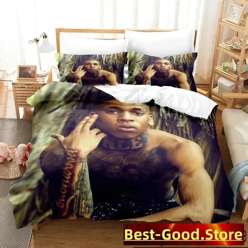 New NLE Choppa Rapper Bedding Set Duvet Cover Full Queen King Size Pillowcase Bed Printed Bed Set Aldult Kid Bedroom Single Twin