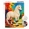 Shiny Pearl Elegant Horse DIY Painting Creative Bead Art Craft Household Wall Decoration Nice Present For Art Hobbyists Home Decor Wall Artwork