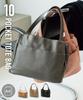 Nissen Women's Tote Bag, 10 Pockets, Multi-Storage (A4 Compatible), Black, Free Size