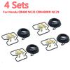 4 Sets For Honda CB400 NC31 CBR400RR NC29 CB400SF V-TEC Carburetor Repair Kit Jet Float Needle Valve Gasket Diaphragm Rebuild Set