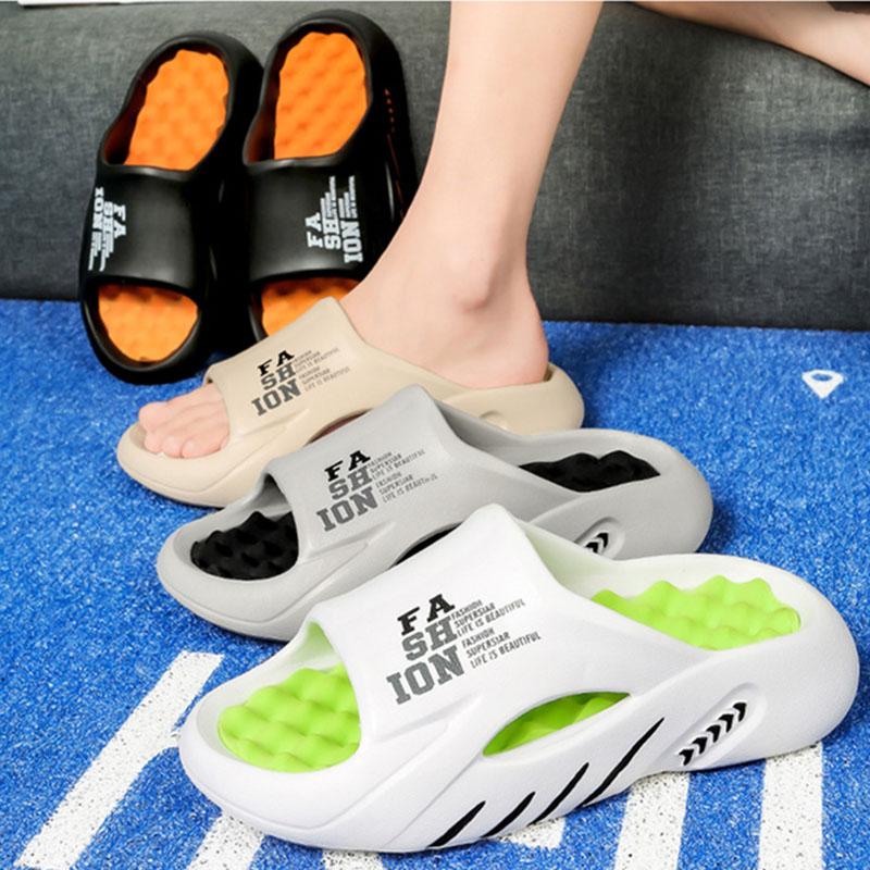 Summer Fashion Men's Slippers Comfortable Anti Slip Beach Shoes Casual Large Size Slippers
