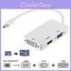 Mini Dp To Hdmi Dvi Vga 3in1 Adapter With Chipset For Macbook Pro Air Multi Monitor Setup