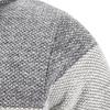 Uomo Maglione con Cappuccio Cappotto Color Block Manica Lunga Coulisse Slim Fit Autunno Inverno Fodera in Peluche Cardigan Lavorato a Maglia Maglione Streetwear