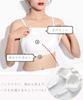 Camisole with [T WILKER] Built-in Cups, Women's Underwear, Top, Plain, Skin-friendly (Black + White, M)