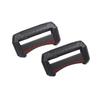 Seat Belt Buckle Cover Silicone RE Black/Red PF-378 (53mm)