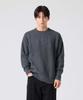 AGOD Crew Neck Rib Oversized Hazzi Knit [Charcoal]