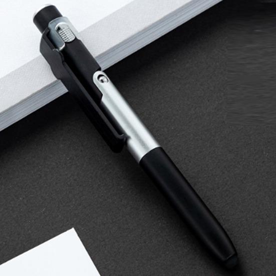 4-in-1 Ballpoint Pen with Stylus LED Light Phone Stand Smooth Writing Easy To Hold Ergonomic Ballpoint Pen