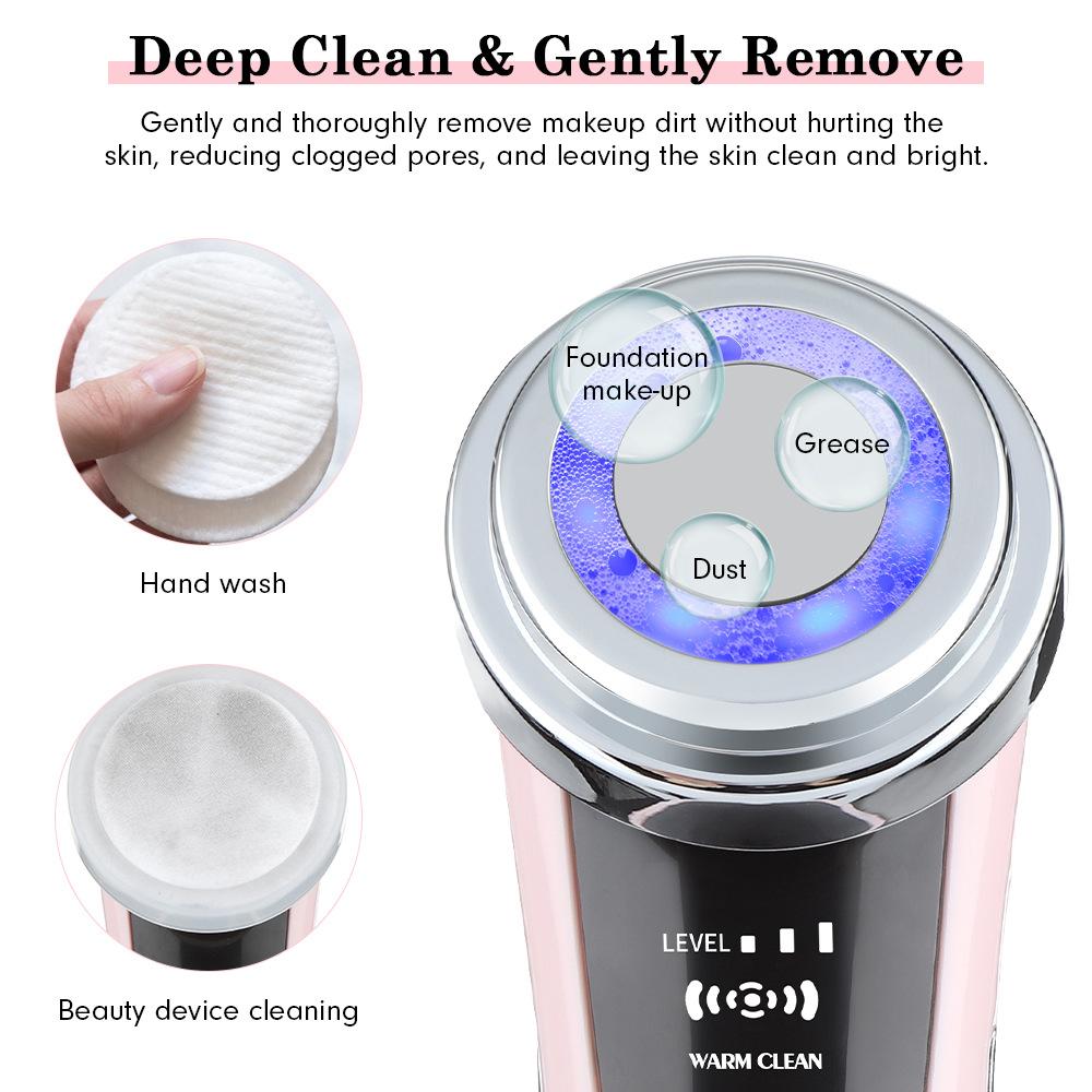 Facial Massage Red And Blue Light Skin Rejuvenation Importer Facial Cleansing Exporter Face-lifting Beauty Instrument Portable