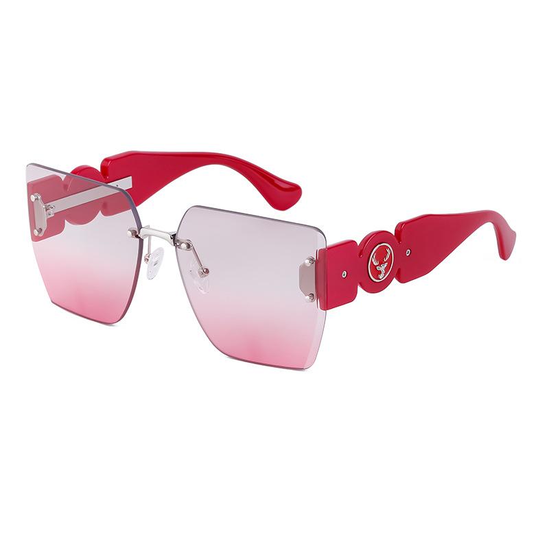 Box Sunglasses Women'S Tide Frameless Trimmed Sunglasses Women'S Sunglasses