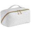 OneColor Leaf Cosmetic Large Cosmetic Makeup Stylish Storage Pouch, Women's, Capacity, Bag, Bag, Cosmetics, Accessories, Travel, Portable, Simple,