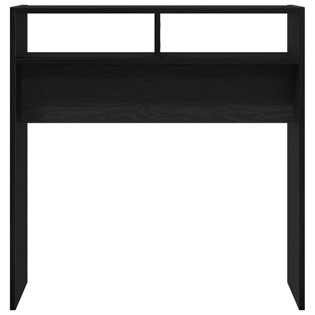 Console Table Black Oak Look 78 X 30 X 80 Cm
