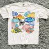 Retro B Kliban Cat So Many Fish Graphic Tee Unisex Cotton T-Shirt