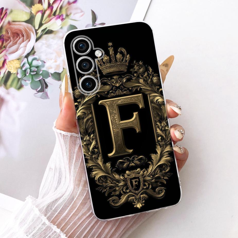 For Samsung Galaxy S23 FE Case S23 Plus Cute Crown Letters Cover Soft Slim Phone Case For Samsung S23 Ultra S 23 S23+ Funda Bags