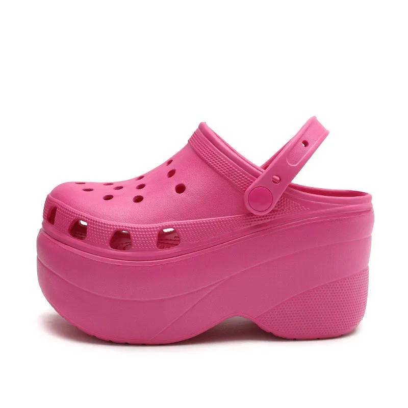 Large Size Women's Sandals Lightweight EVA Non Slip Casual Single Shoes Flatform Clogs Design Ultra High Heels Platform Sandals
