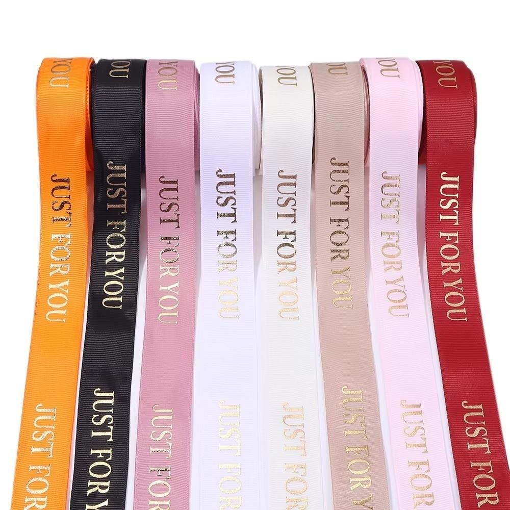 10 Yards/Roll 25mm Width Printed Ribbon Just For You Print Polyester Material Wrapping Ribbon 10 Yards/Roll