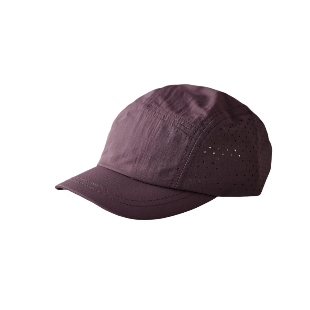Unisex 5 Panel Short Brim Cap Quick Dry Laser Cut Breathable Adjustable Outdoor Running Sun Hat for Men Women cap