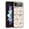 Handyhülle für Samsung Galaxy Z Flip 3 4 5 6 7 Faltbare Schwarze Hülle Für Samsung Z Flip4 Flip5 PC Harte Abdeckung Sommer Kokosnuss