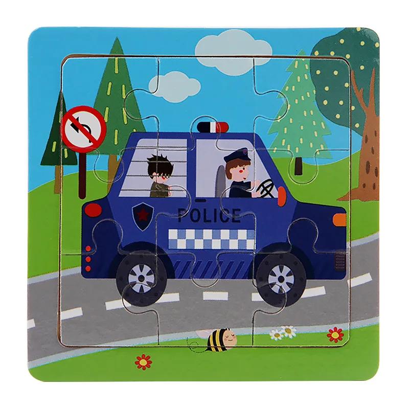 3D Puzzles Cartoon Animals Montessori Game Children Cognitive Jigsaw Puzzle Infant Playthings Educational Toys Ideal for Toddler