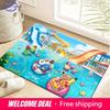 Pokemon Water Park Adventure Print Non-slip Doormat, Soft Absorbent Floor Rug for Home Decor
