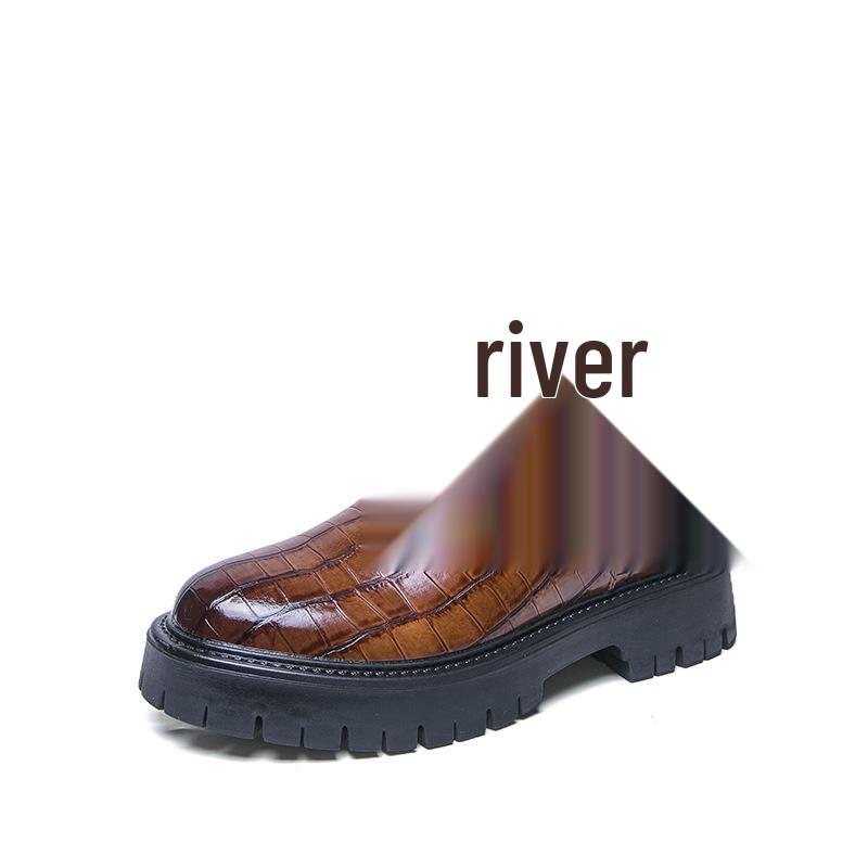 Men's Thick-Soled High-Top Chelsea Boots - Autumn/Winter Fashion Large Size Leather Workwear Boots