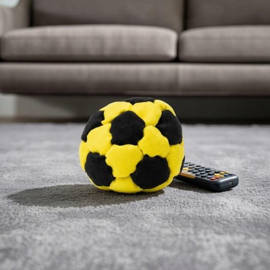 Yousheng 1/3/6Pcs Plush Football Footbags Hacky Sack Ball, Handmade Multicolored Throwing Beanbag, Kids Adults Juggling Kick Ball for Indoor Outdoor