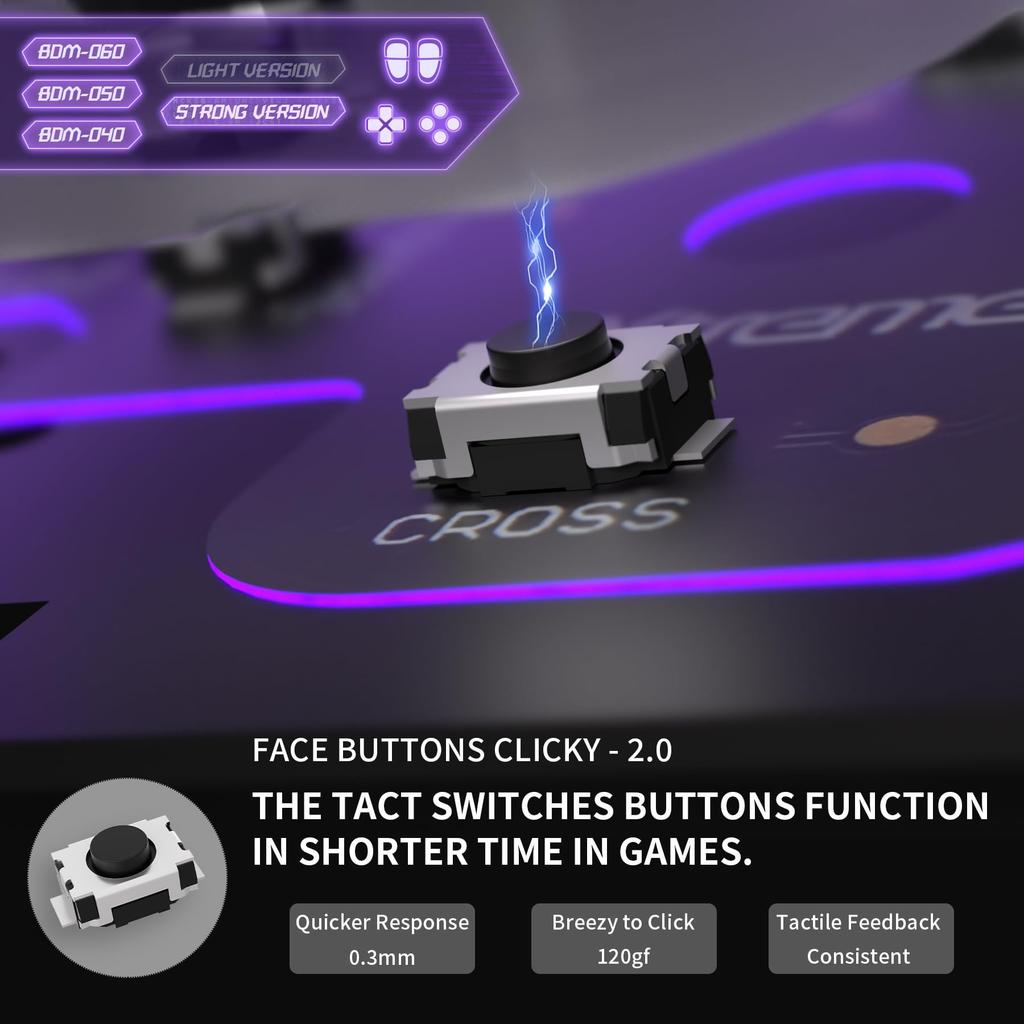 eXtremeRate Strong Version Hole Clicky Kit V2 for PS5 Controllers and Directional Custom Micro Switch L2R2 Clicky Hair Trigger Kit and Tactile L1R1