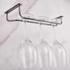 1/2/3 Row Under Cabinet Stemware Holder Iron Hanging Cup Holder  Kitchen