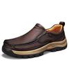 Fashion Men's Casual Shoes Leather Loafers Stylish Male Slip-On Flats Comfy Men Hiking Shoes Durable Driving Shoes Outdoor Moccasins