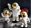 Astronaut Figurine Spaceman Statue, Ornament Toys Statue For Showpiece, 3 Pcs