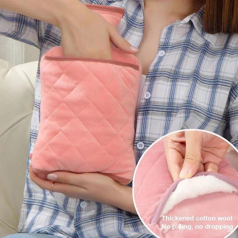650ml Hot Water Bottles Removable Cloth Cover Filling Water Warm Hand Bag for Women Feet Warmer Home Warming Products
