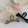 Elegant Large Bow Hair Clip for Women: High-End, Fashionable Shark Clip Hairpin