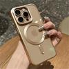 Matte Plating For Magsafe Magnetic Wireless Charge Case For iPhone 11 12 13 15 14 16 Pro Max Plus Soft Clear Shockproof Cover